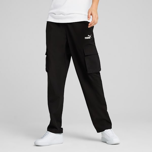 Cargo pants para mujer Small No. 1 Logo Essentials, PUMA Black, extralarge