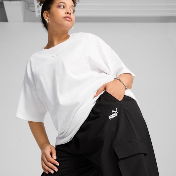 Cargo pants para mujer Small No. 1 Logo Essentials, PUMA Black, extralarge