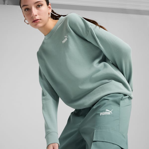 No. 1 Logo Women's Cargo Pants, Green Moon, extralarge-IND