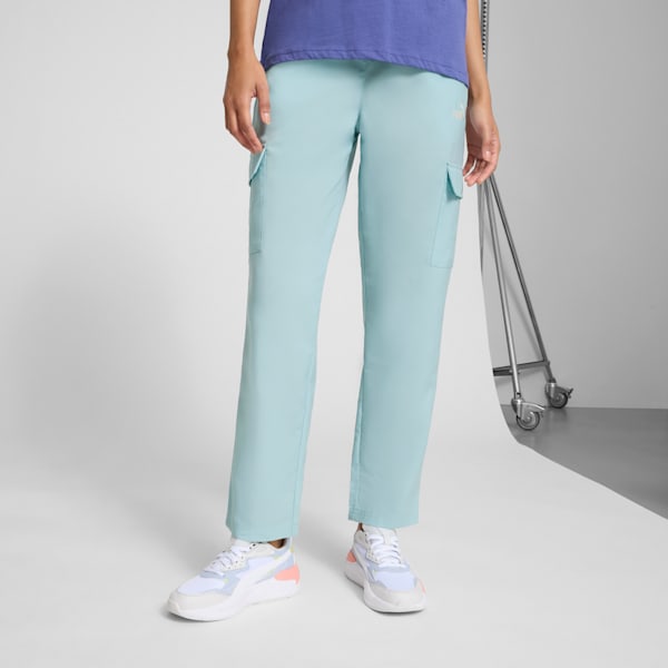 Essentials Small No. 1 Logo Women's Cargo Pants, Modern Mint, extralarge