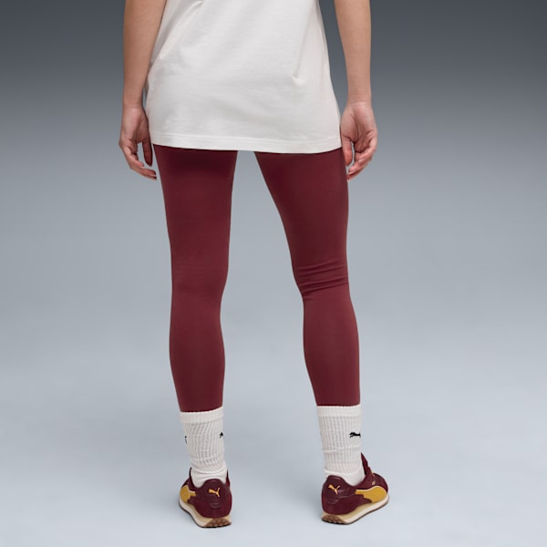 Women's High-Waist Leggings, Ruby Shimmer, extralarge-IND