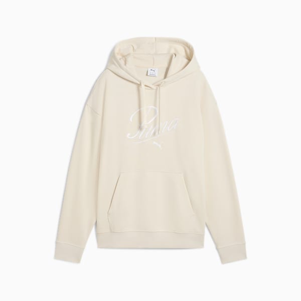 Sudadera Essentials SCRIPT Comfort para mujer, Alpine Snow, extralarge