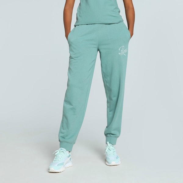 SCRIPT Comfort Women's Sweatpants, Green Moon, extralarge-IND