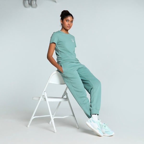 SCRIPT Comfort Women's Sweatpants, Green Moon, extralarge-IND