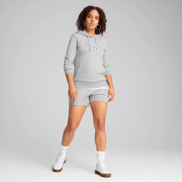 Sudadera con capucha para mujer Essentials logo Lab, Light Gray Heather, extralarge