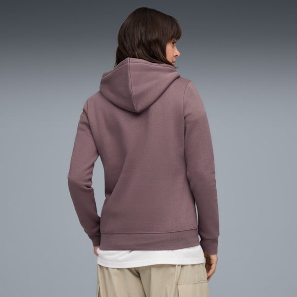 Sudadera con capucha Metallic para mujer, Raisin-metallic gold, extralarge