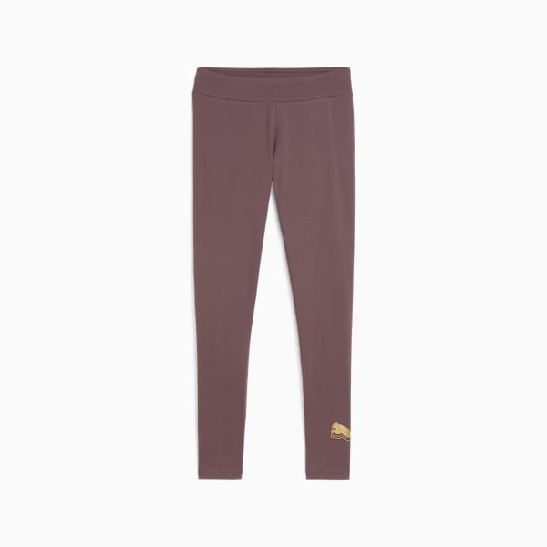 METALLIC Women's Leggings, Raisin-metallic gold, extralarge-IND