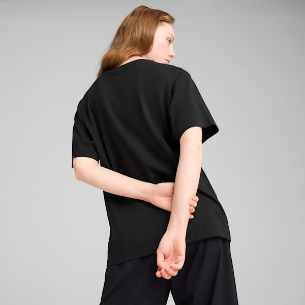 LOVE UNITED Women's Relaxed Fit Tee, PUMA Black, extralarge-IND