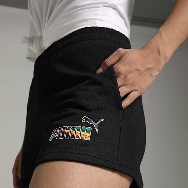 LOVE UNITED Women's Shorts, PUMA Black, extralarge-IND