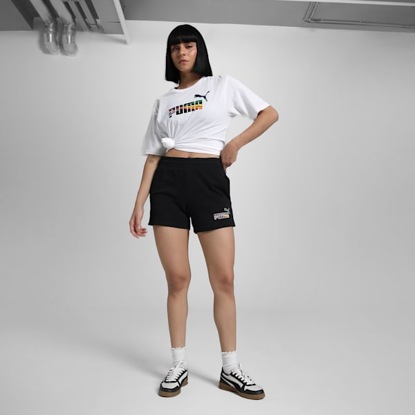 LOVE UNITED Women's Shorts, PUMA Black, extralarge-IND