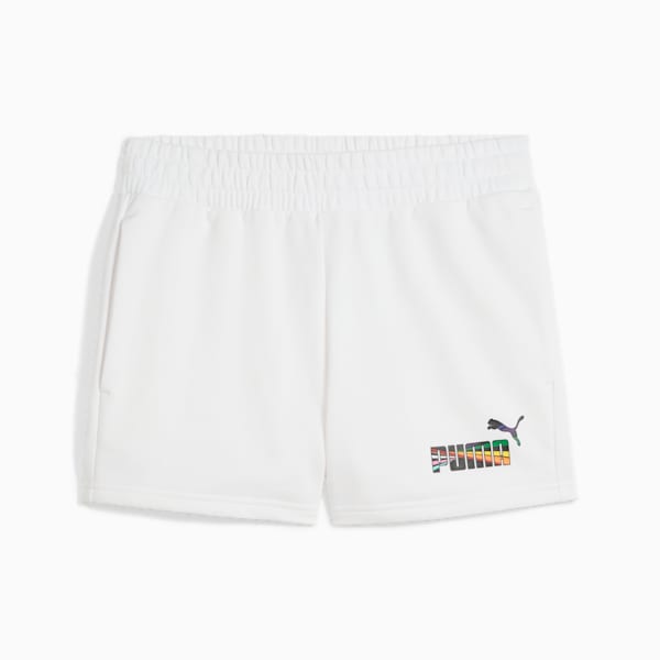 LOVE UNITED Women's Shorts, PUMA White, extralarge-IND