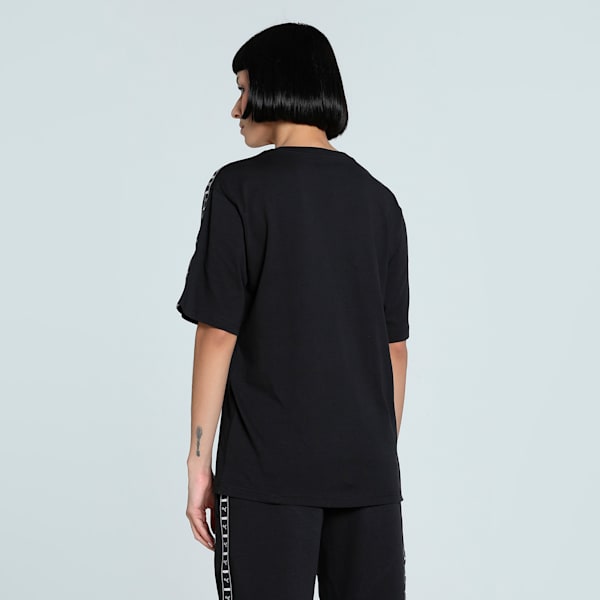 TAPE Women's Relaxed Fit Tee, PUMA Black, extralarge-IND