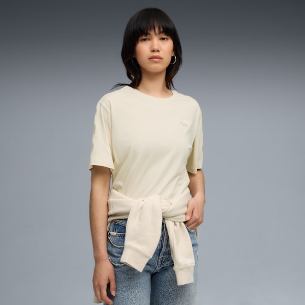 TAPE Women's Relaxed Fit Tee, Alpine Snow, extralarge-IND