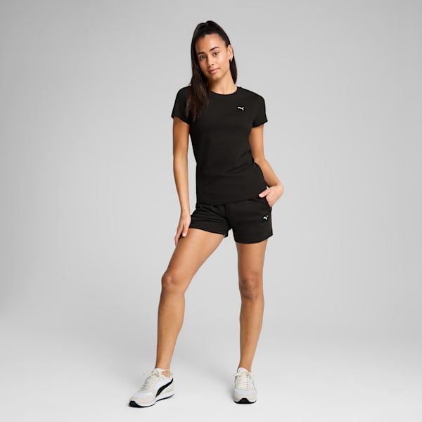 Essentials Elevated Women's Tee, PUMA Black, extralarge