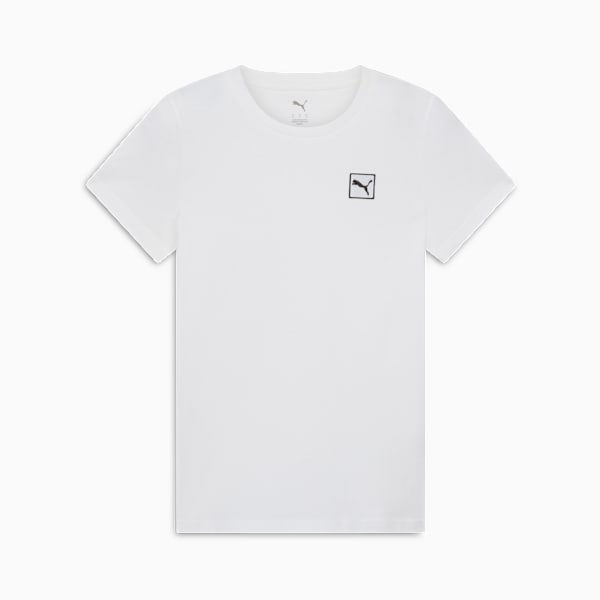 Playera Essentials Elevated para mujer, PUMA White, extralarge