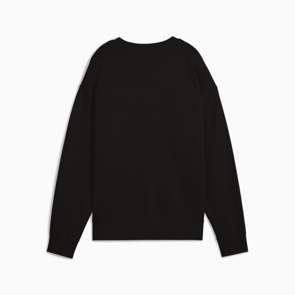 Essentials Elevated Women's Comfort Crew Sweatshirt, PUMA Black, extralarge