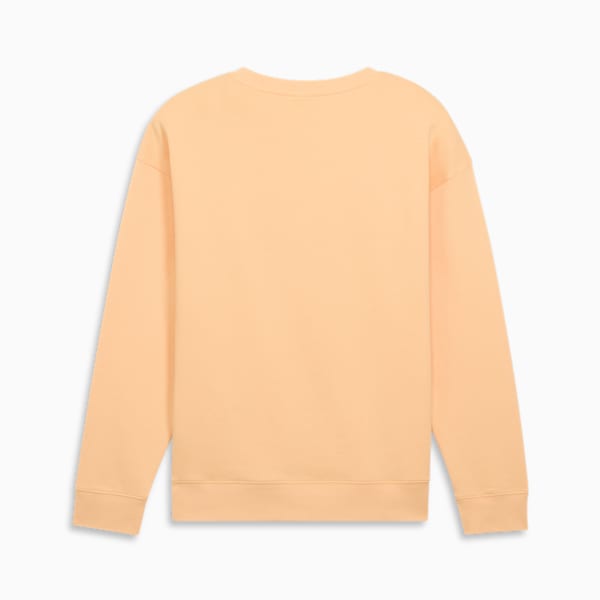 Essentials Elevated Women's Comfort Crew Sweatshirt, Almost Apricot, extralarge