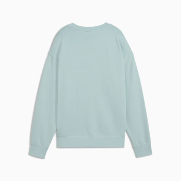Chandail en molleton à col rond Essentials Elevated Femme, Modern Mint, extralarge