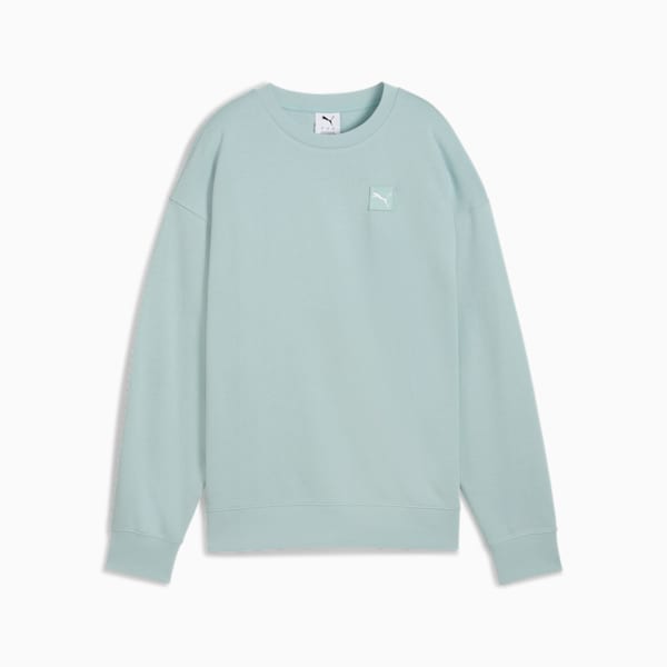 Essentials Elevated Women's Comfort Crew Sweatshirt, Modern Mint, extralarge