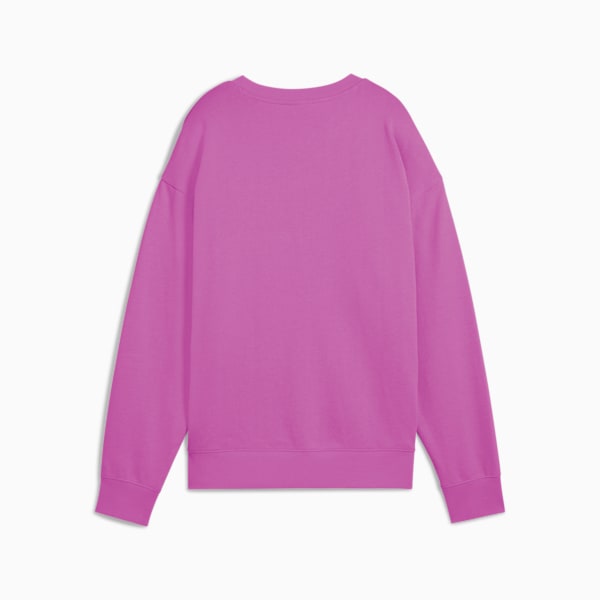 Chandail en molleton à col rond Essentials Elevated Femme, Wild Berry, extralarge