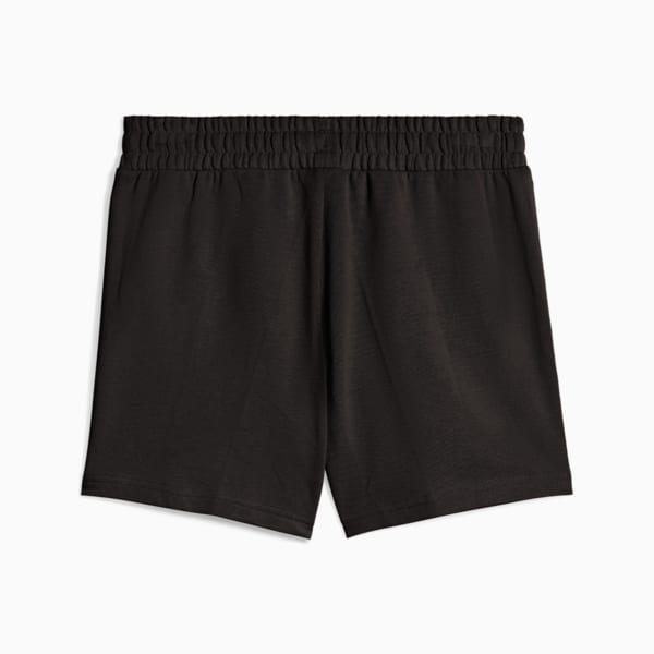 Shorts para mujer Essentials Elevated de tiro medio de 5 pulgadas, PUMA Black, extralarge