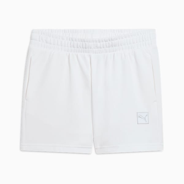 Short à taille mi-haute Essentials Elevated de 5 po Femme, PUMA White, extralarge