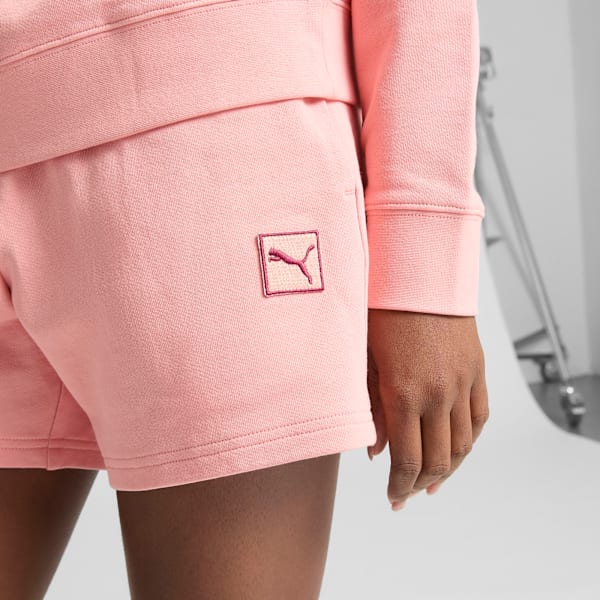 Shorts tiro medio Essentiales Elevated 12cm para mujer, Pink Fruit, extralarge