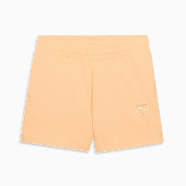 Shorts tiro medio Essentiales Elevated 12cm para mujer, Almost Apricot, extralarge