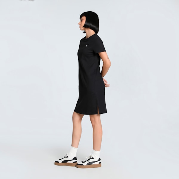 ELEVATED Women's Bodycon Rib Dress, PUMA Black, extralarge-IND