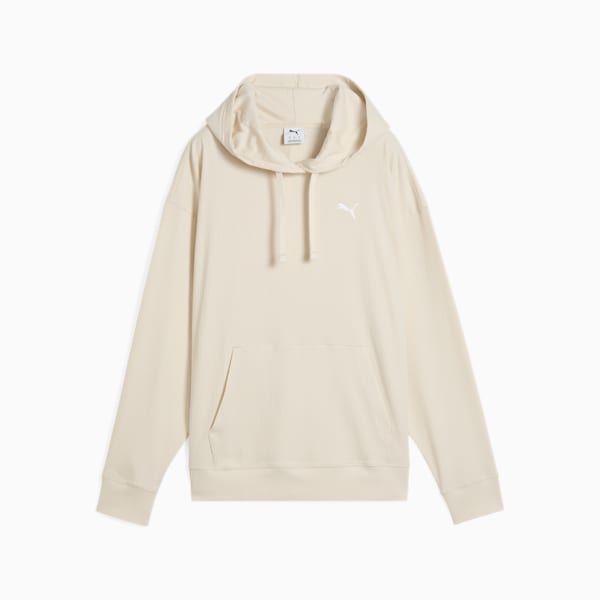 ESS ELEVATED Comfort Rib Hoodie Women, Alpine Snow, extralarge