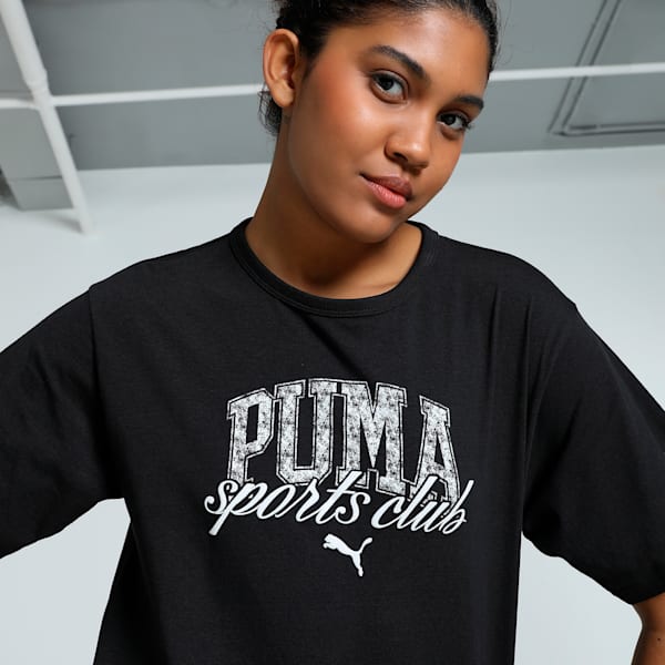 CLASS Women's Relaxed Fit Tee, PUMA Black, extralarge-IND