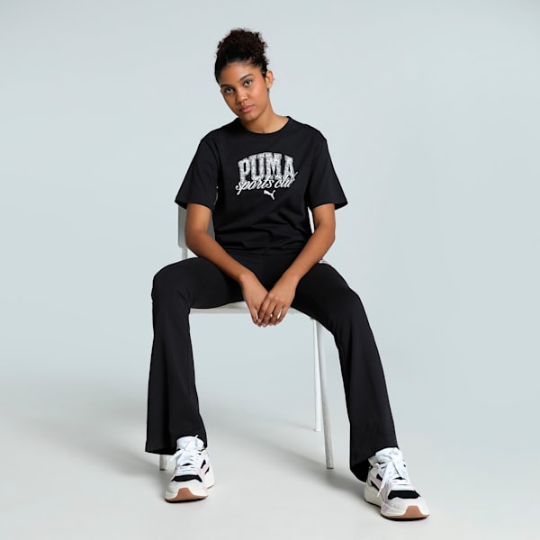 CLASS Women's Relaxed Fit Tee, PUMA Black, extralarge-IND