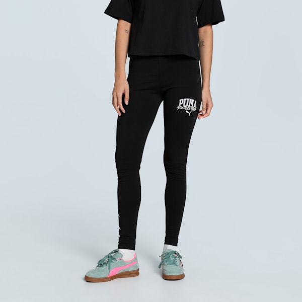 CLASS Women's High-Waist Leggings, PUMA Black, extralarge-IND