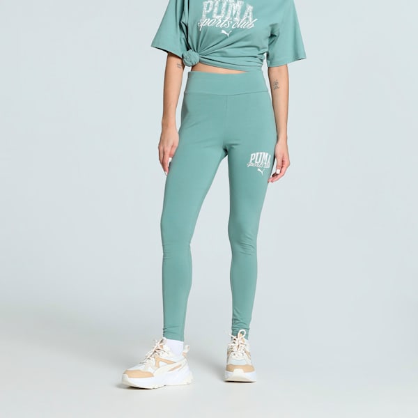 CLASS Women's High-Waist Leggings, Green Moon, extralarge-IND