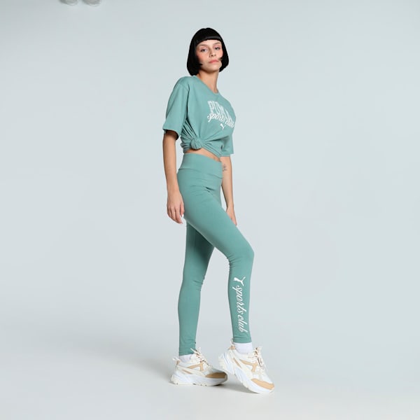 CLASS Women's High-Waist Leggings, Green Moon, extralarge-IND