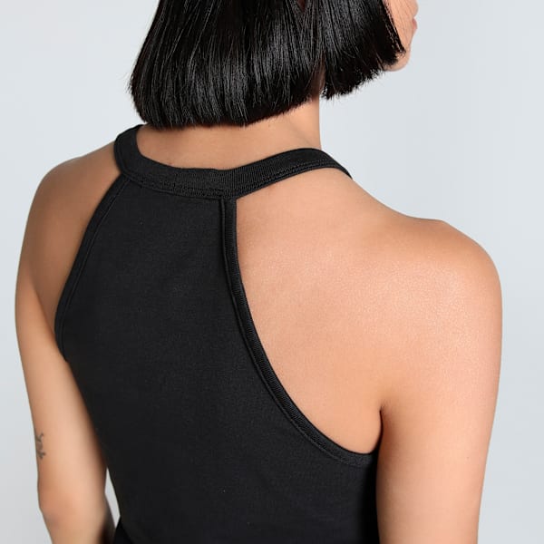 CLASS Women's Slim Fit Short Tank, PUMA Black, extralarge-IND