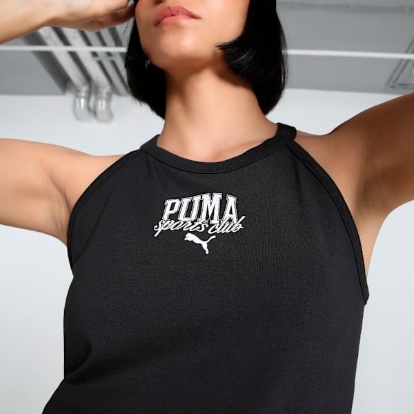 CLASS Women's Slim Fit Short Tank, PUMA Black, extralarge-IND