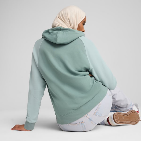 PUMA SPORT Women's Comfort Hoodie, Green Moon, extralarge
