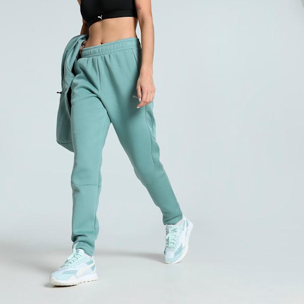 EVOSTRIPE Women's Sweat Pants, Green Moon, extralarge-IND