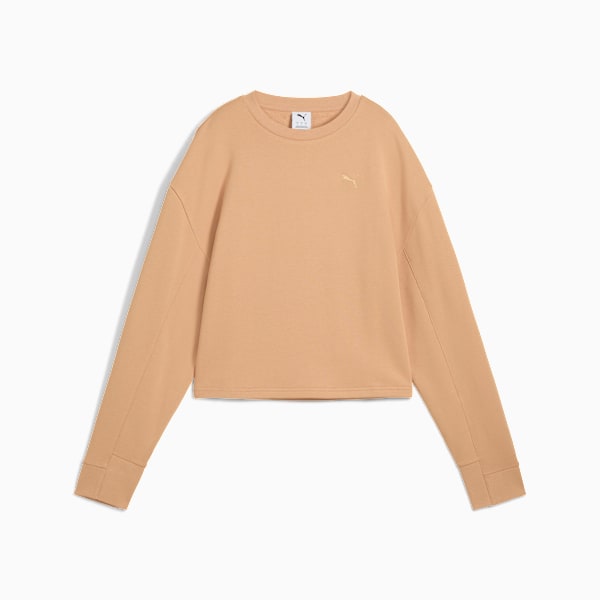 HER Women's Relaxed Crew Sweatshirt, Warm Beige, extralarge