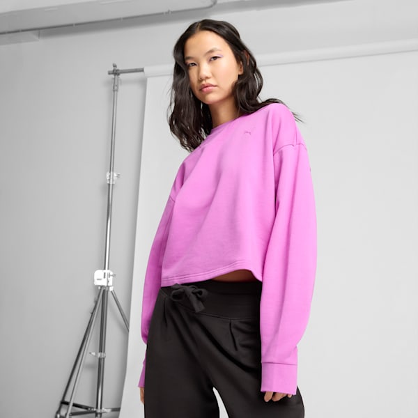 HER Women's Relaxed Crew Sweatshirt, Wild Berry, extralarge