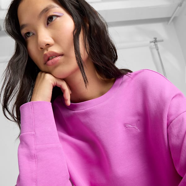 HER Women's Relaxed Crew Sweatshirt, Wild Berry, extralarge