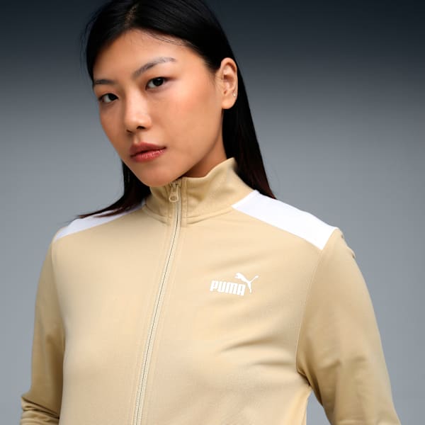Women's Long Sleeve Zip-Up Tracksuit, Pebble Path, extralarge-IND