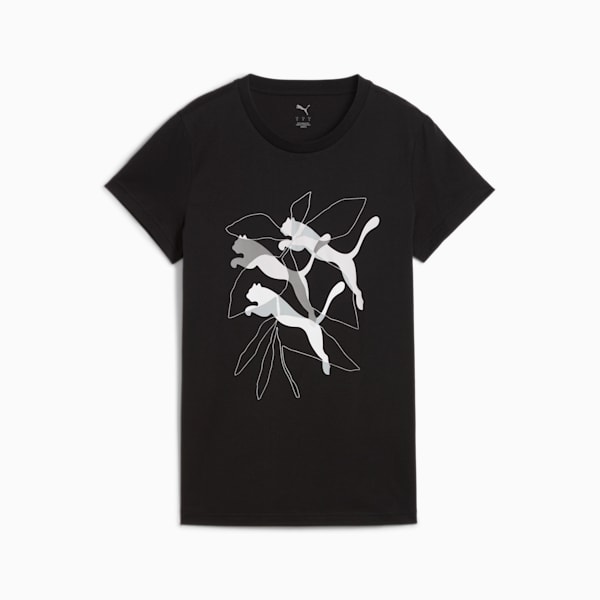 GRAPHICS Branded Leaf Women's Tee, PUMA Black, extralarge-IND