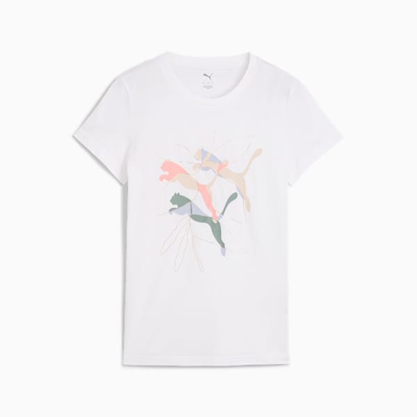GRAPHICS Branded Leaf Women's Tee, PUMA White, extralarge-IND
