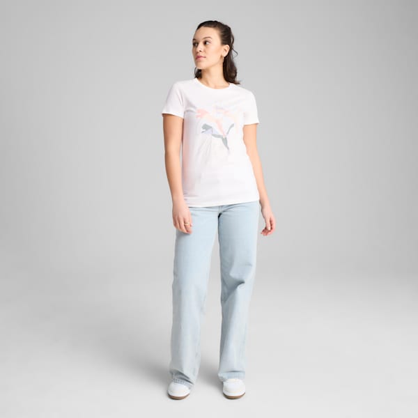 GRAPHICS Branded Leaf Women's Tee, PUMA White, extralarge-IND