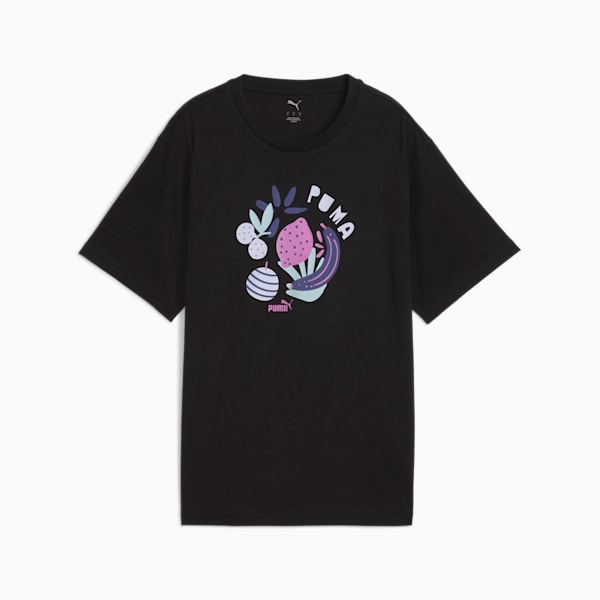 GRAPHICS Women's Relaxed Fit Fruity Tee, PUMA Black, extralarge-IND