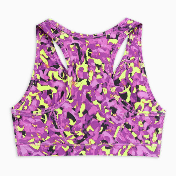 Train All Day Youth Printed Training Bra, Lemon Sherbert, extralarge-IND