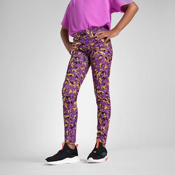 Youth Training Tights, Lemon Sherbert, extralarge-IND