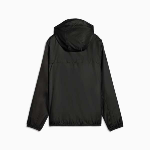 Essentials Women's Water Repellent Regular Windbreaker, PUMA Black, extralarge-IND